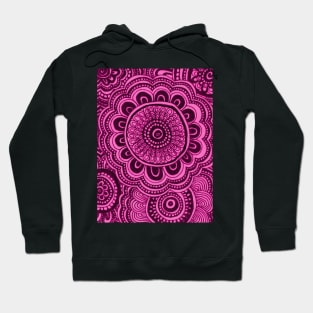 Hot Pink Anemone Flowers Hoodie